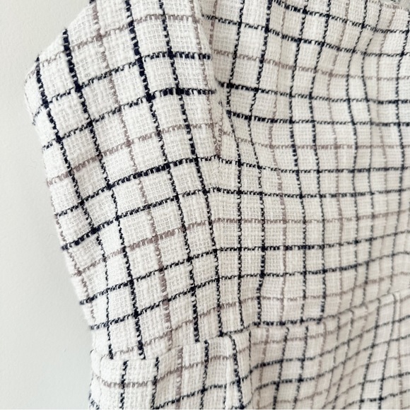 ABERCROMBIE white tweed slip mini dress - Picture 5 of 8